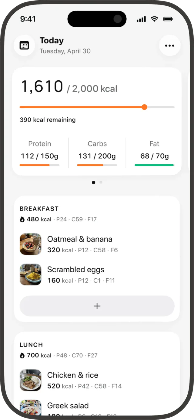 AI food recognition in MacroLab
